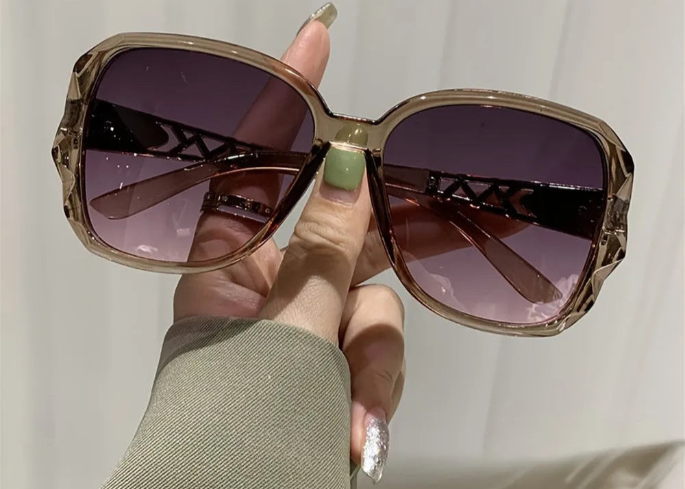 Chic Sun Protection: Fashionable Big Frame Sunglasses for Her
