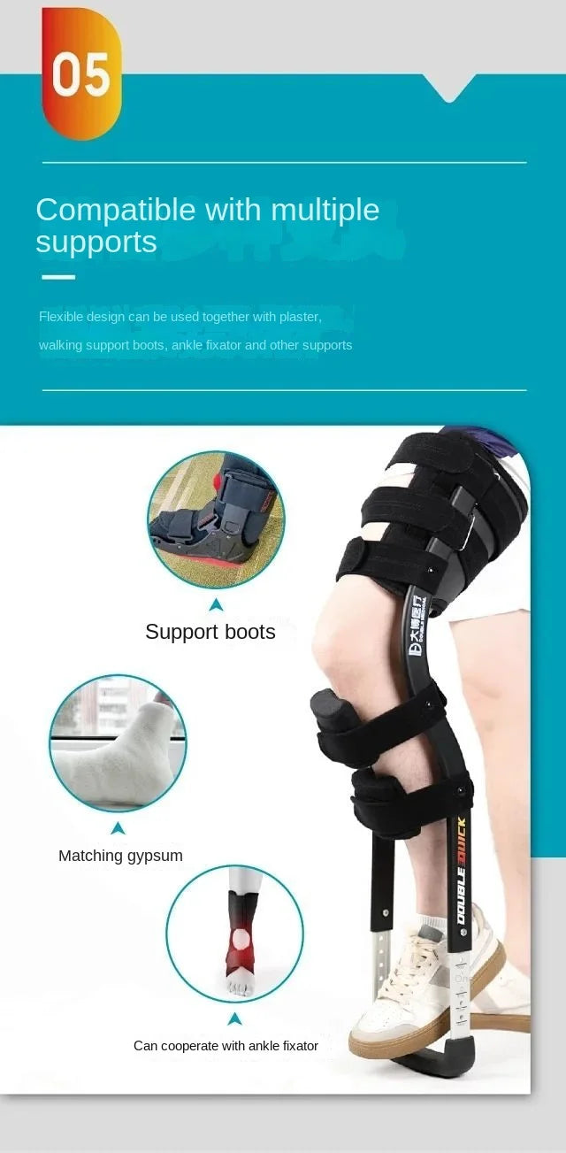 Telescoping Crutch Alternative: Single-Leg Walker for Enhanced Mobility Training