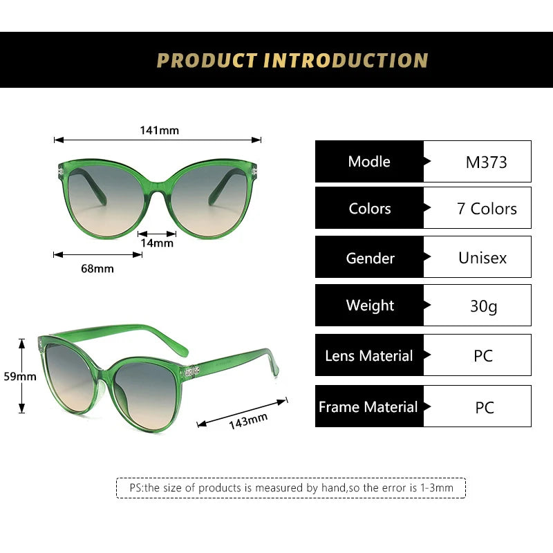 Stylish Protection: 1/2PCS Cat Eye Sunglasses for Outdoor Adventures