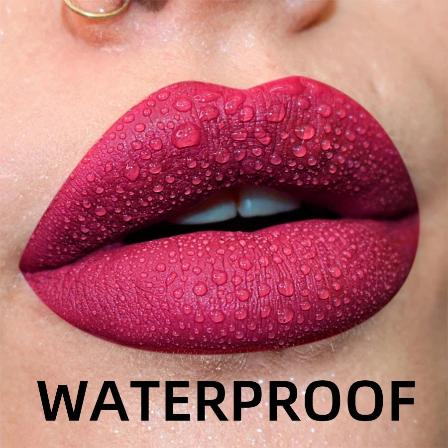 Waterproof Liquid Lipstick Set: Bold Colors for Lasting Beauty