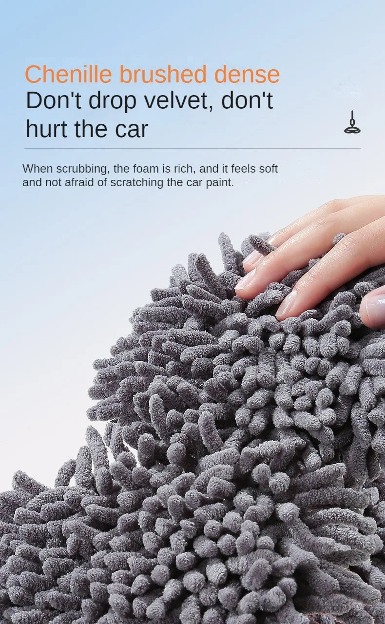 Telescopic Car Wash Mop: Three-Section Design for Roof and Window Maintenance