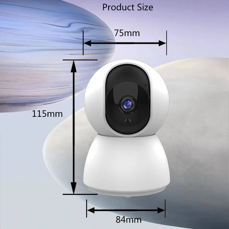 Smart Mini WiFi Camera: 4MP Indoor Surveillance with Automatic Tracking