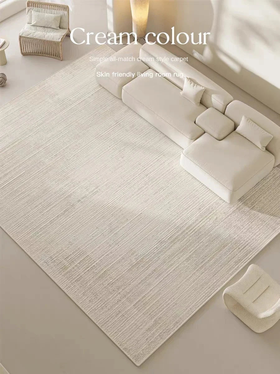 Cream Wind Carpet: Elevate Your Living Room with Light Luxury