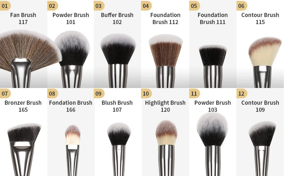 GlamBrush Collection: Professional Makeup Brush Set for Flawless Application