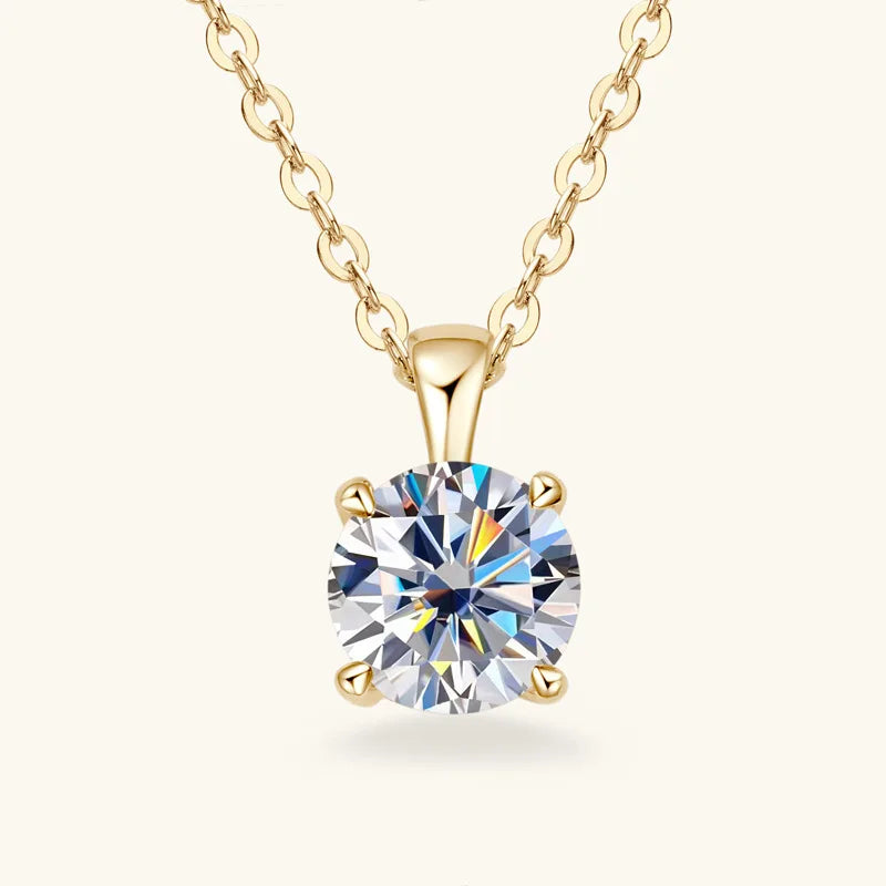 Celestial Charm: Dazzling Moissanite Necklace for Every Occasion