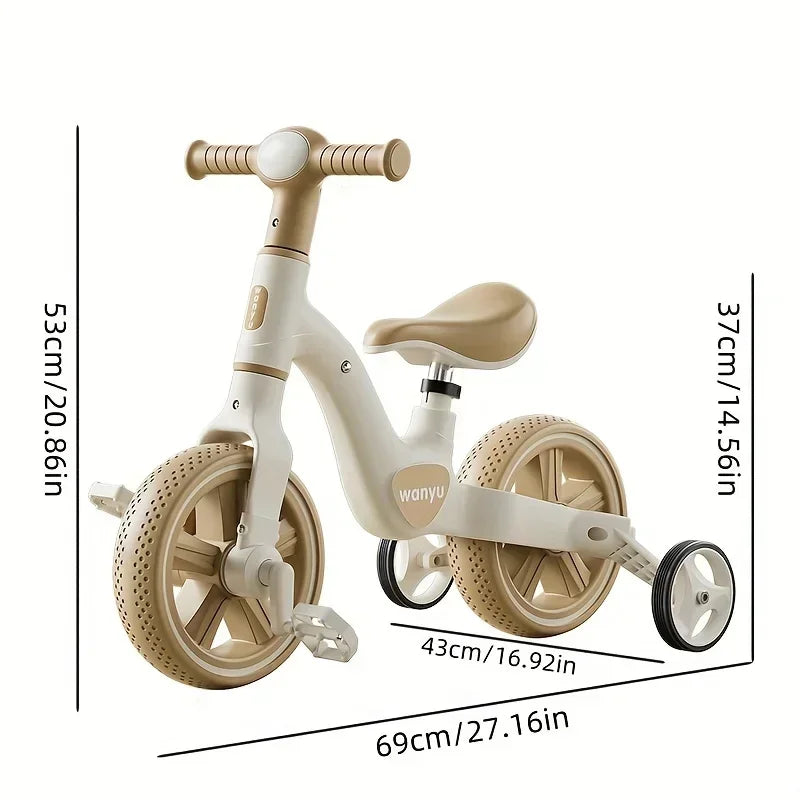 Adventure Rider: Adjustable Balance Bike with Training Wheels