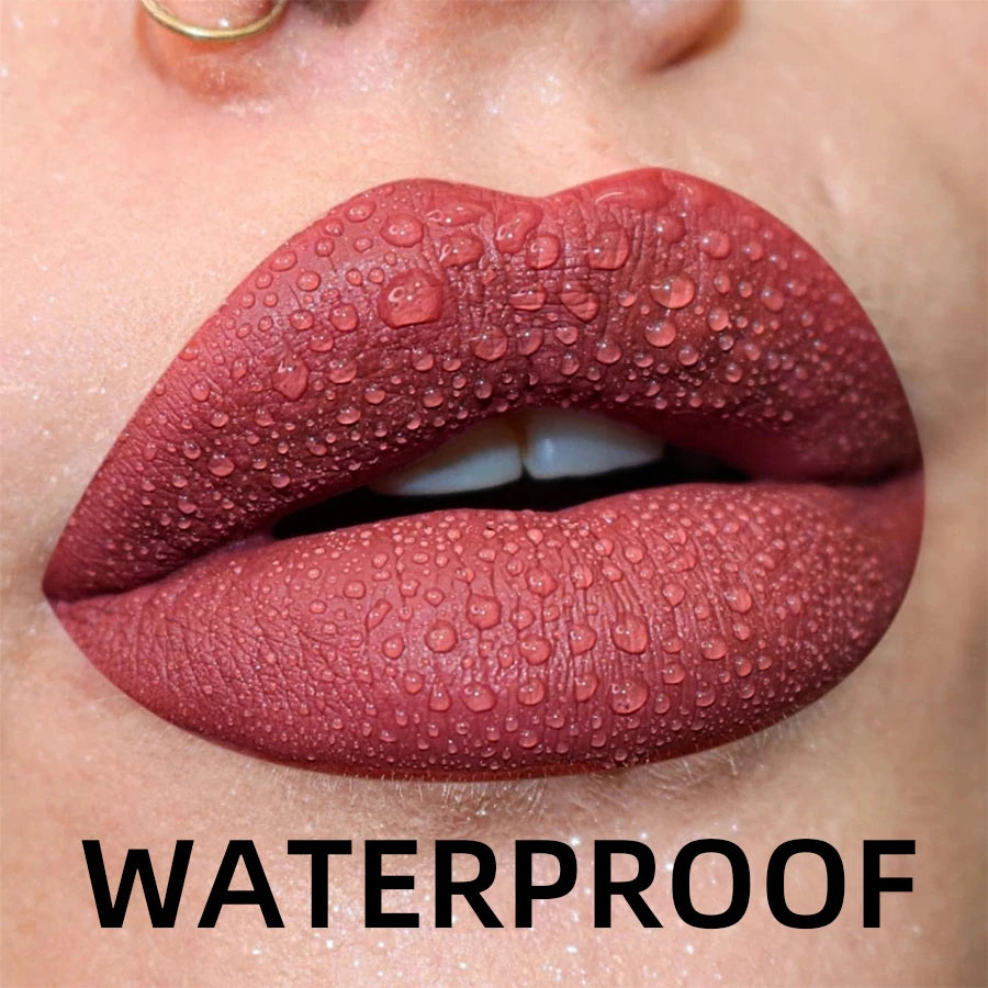 Waterproof Liquid Lipstick Set: Bold Colors for Lasting Beauty
