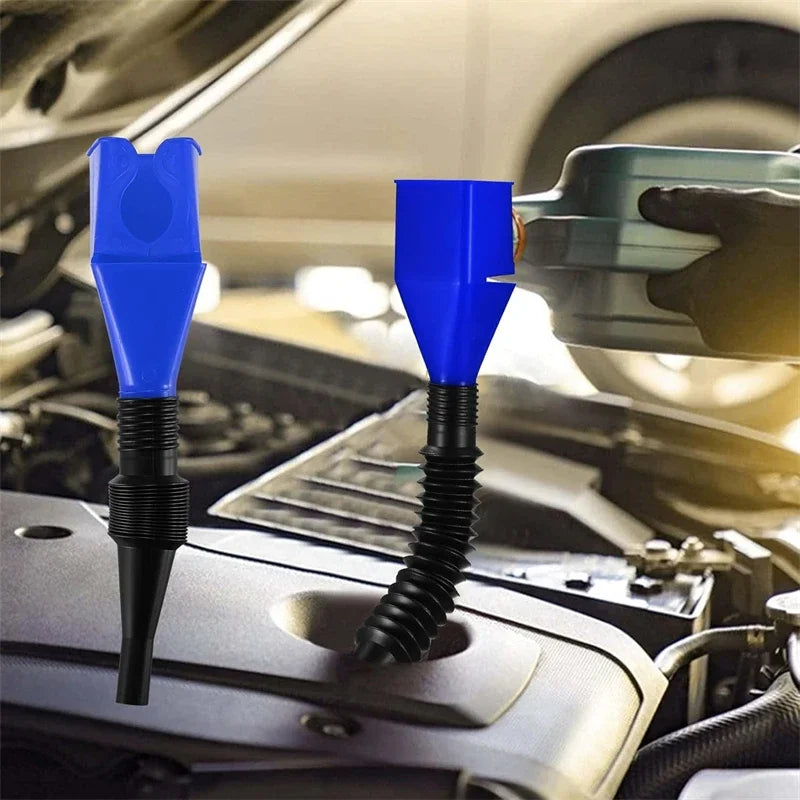 Foldable Refueling Funnel: Convenient Tool for Easy Gas and Oil Transfers
