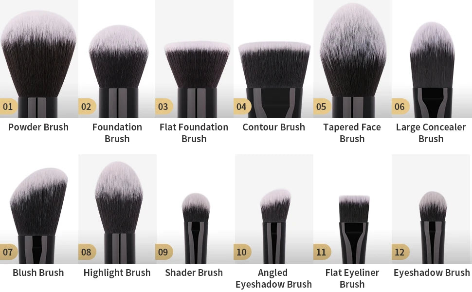 GlamBrush Collection: Professional Makeup Brush Set for Flawless Application