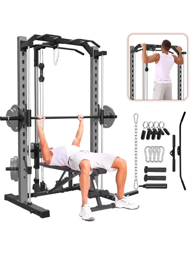 Multi-Function Power Rack: Experience Complete Home Workouts