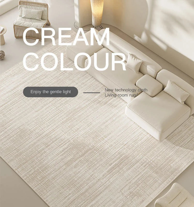 Cream Wind Carpet: Elevate Your Living Room with Light Luxury