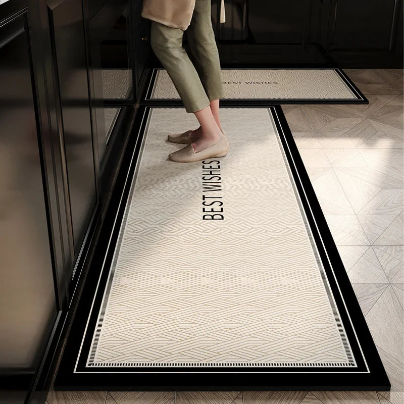 Water-Absorbing Kitchen Rug: Anti-Slip, Waterproof, and Dirt-Resistant