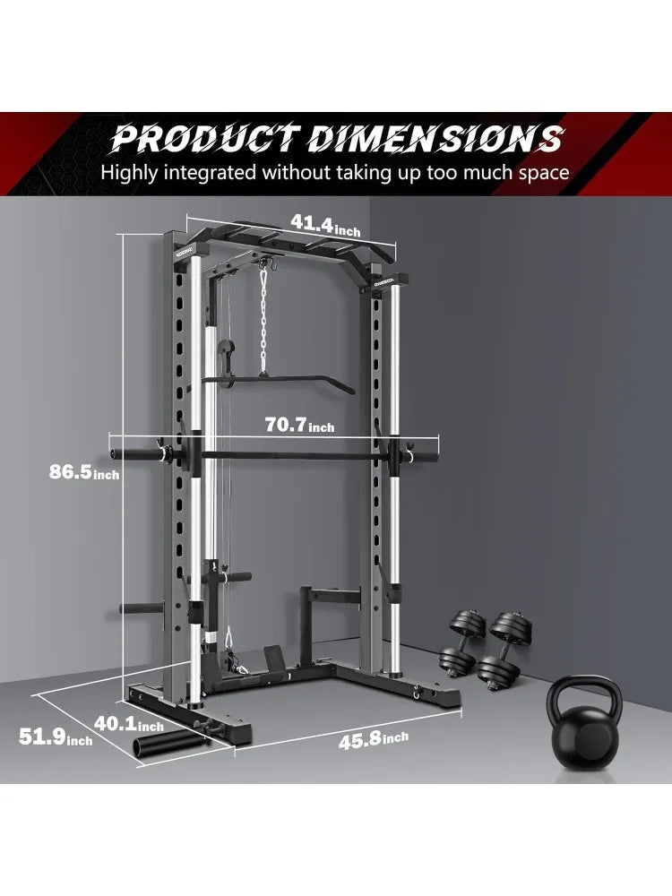 Multi-Function Power Rack: Experience Complete Home Workouts