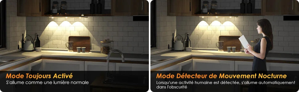 3-Color Dimmable LED Lamp: Perfect for Kitchen, Wardrobe, Bedroom, and Stairs