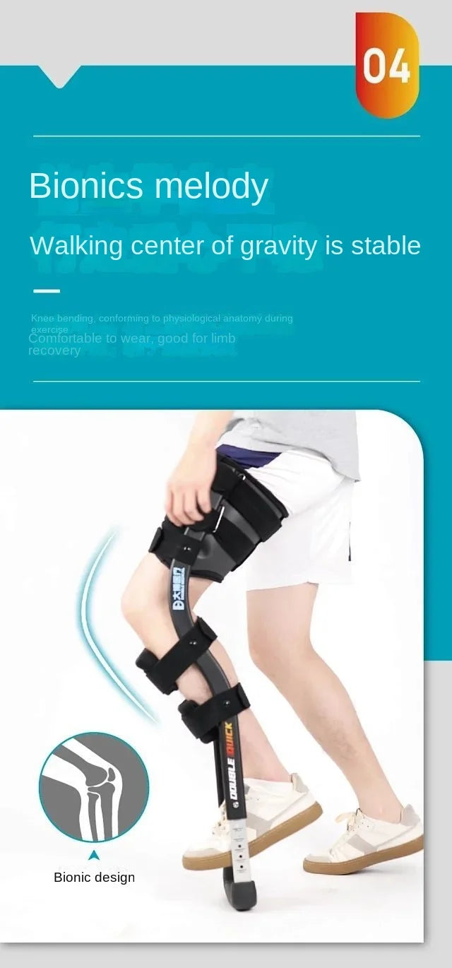 Telescoping Crutch Alternative: Single-Leg Walker for Enhanced Mobility Training