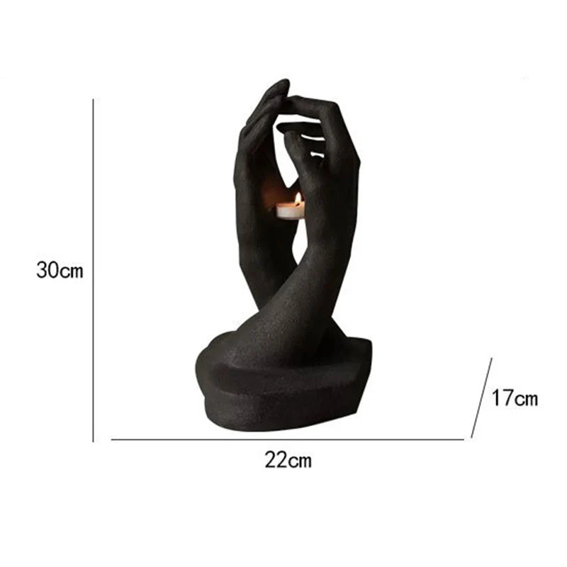 Medieval Style Hand Candlestick: Perfect Accent for Bedroom & Living Room