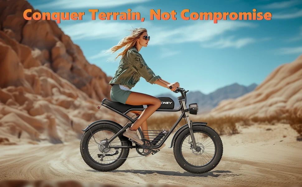All-Terrain Fat Tire E-Bike: Unleash Your Outdoor Spirit with 20-Inch Wheels