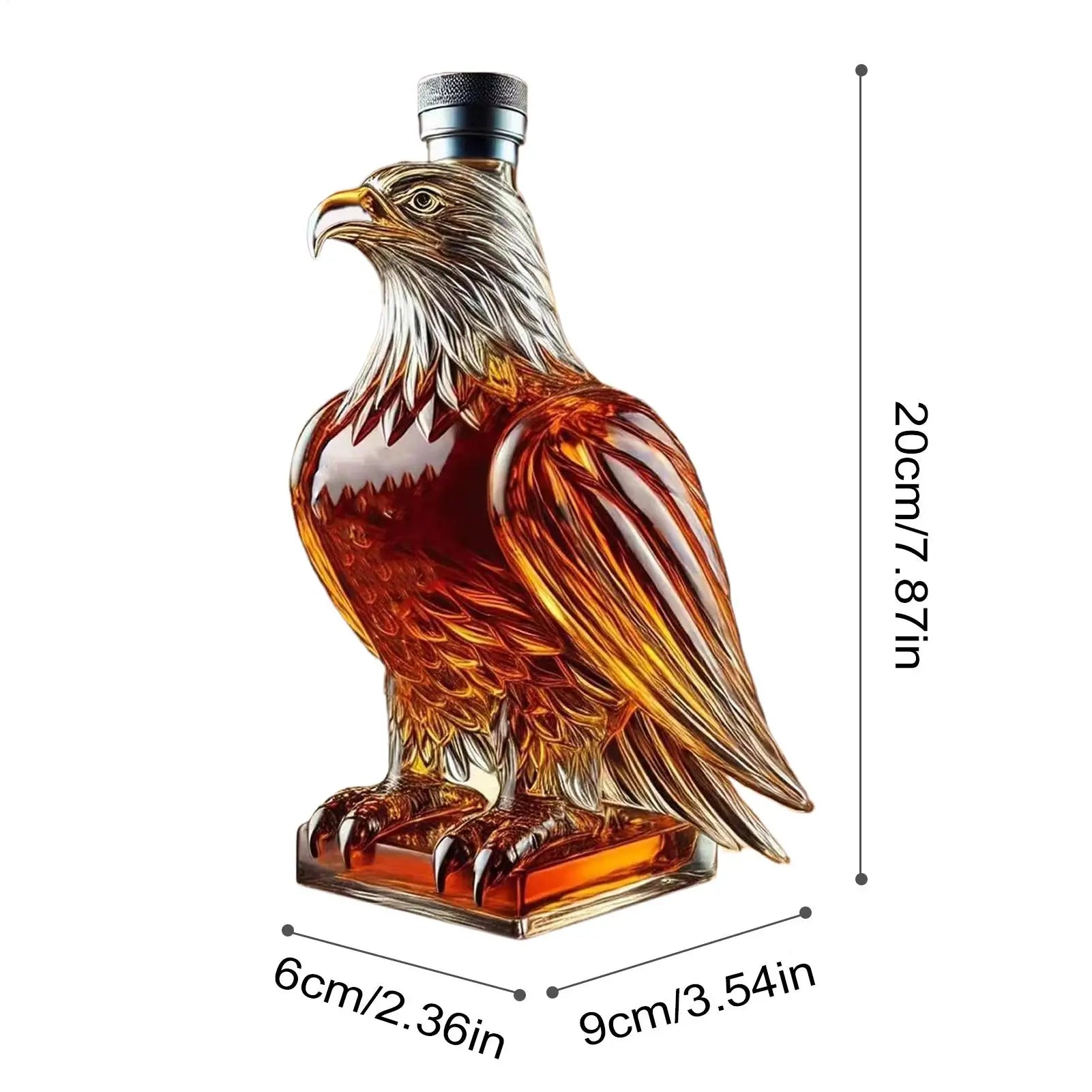 Elegant Eagle Liquor Bottle: Perfect for Whiskey Lovers and Holiday Decor