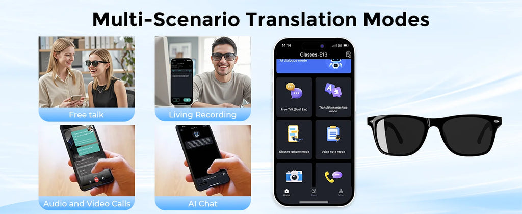 Connected Eyewear: Real-Time Translation & Music Sunglasses