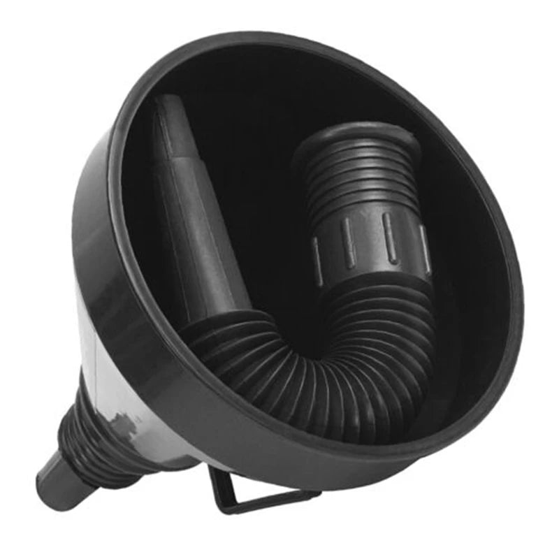 Car Engine Refueling Funnel: Includes Filter and Extension Pipe