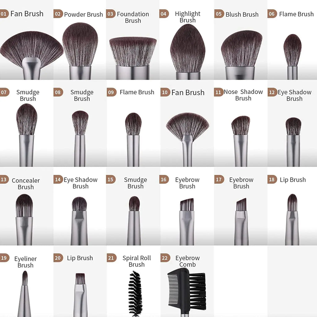 GlamBrush Collection: Professional Makeup Brush Set for Flawless Application