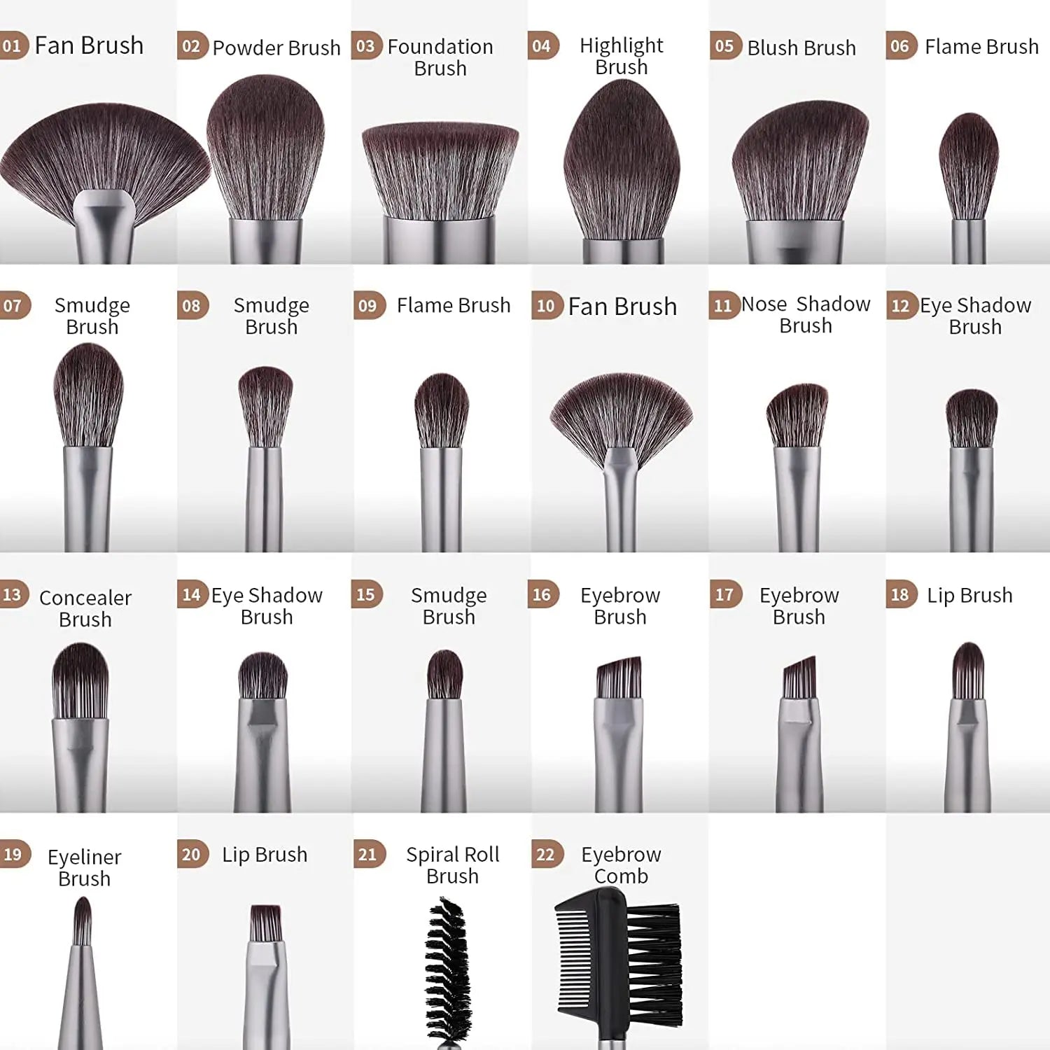 GlamBrush Collection: Professional Makeup Brush Set for Flawless Application