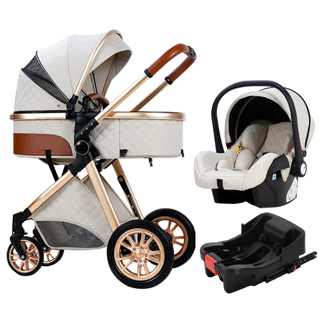 Comfort On-the-Go: 3-in-1 Lightweight Stroller for Active Parents