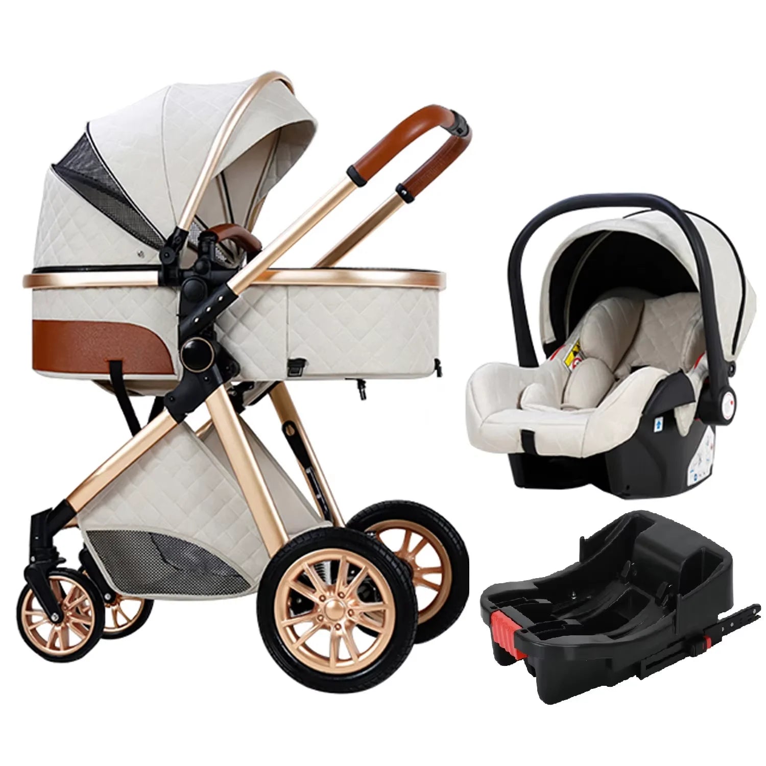 Comfort On-the-Go: 3-in-1 Lightweight Stroller for Active Parents