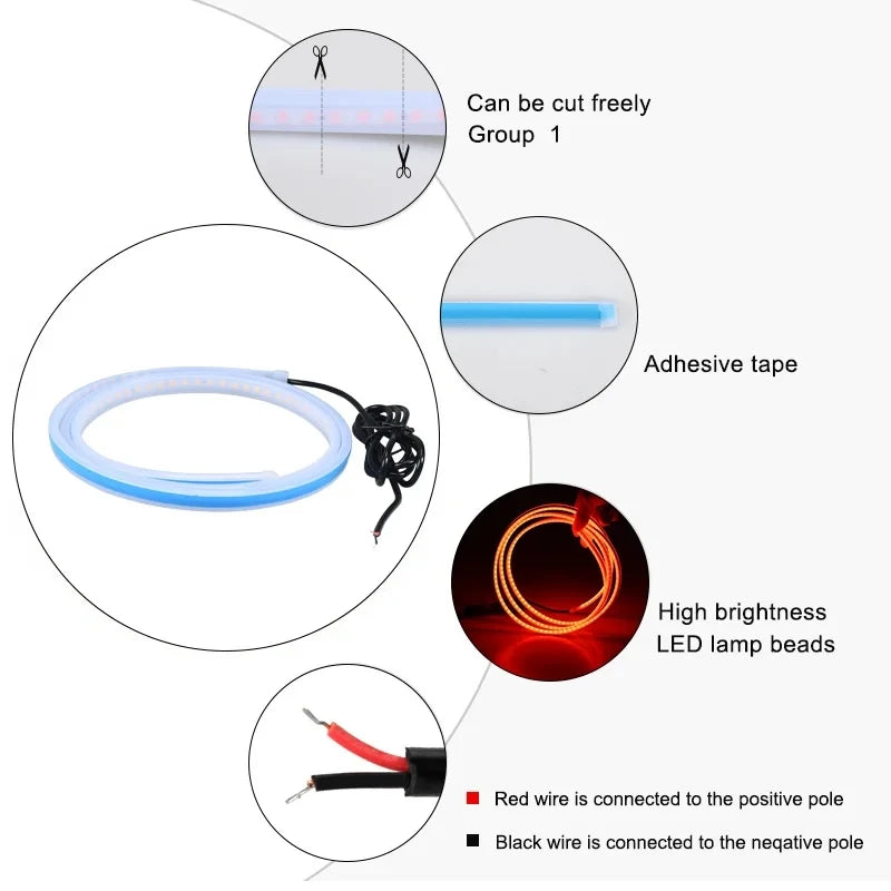 150cm LED Daytime Running Light: Stylish Scan Starting Decorative Hood Lights