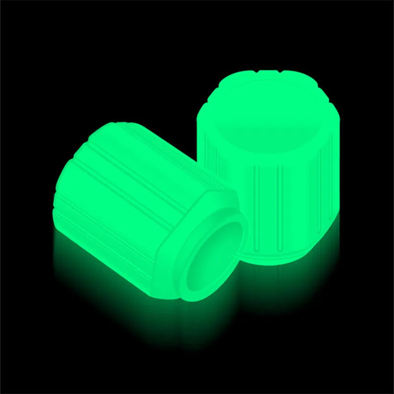 Night Glowing Valve Caps: Illuminate Your Tires with Spinning Glow Circles