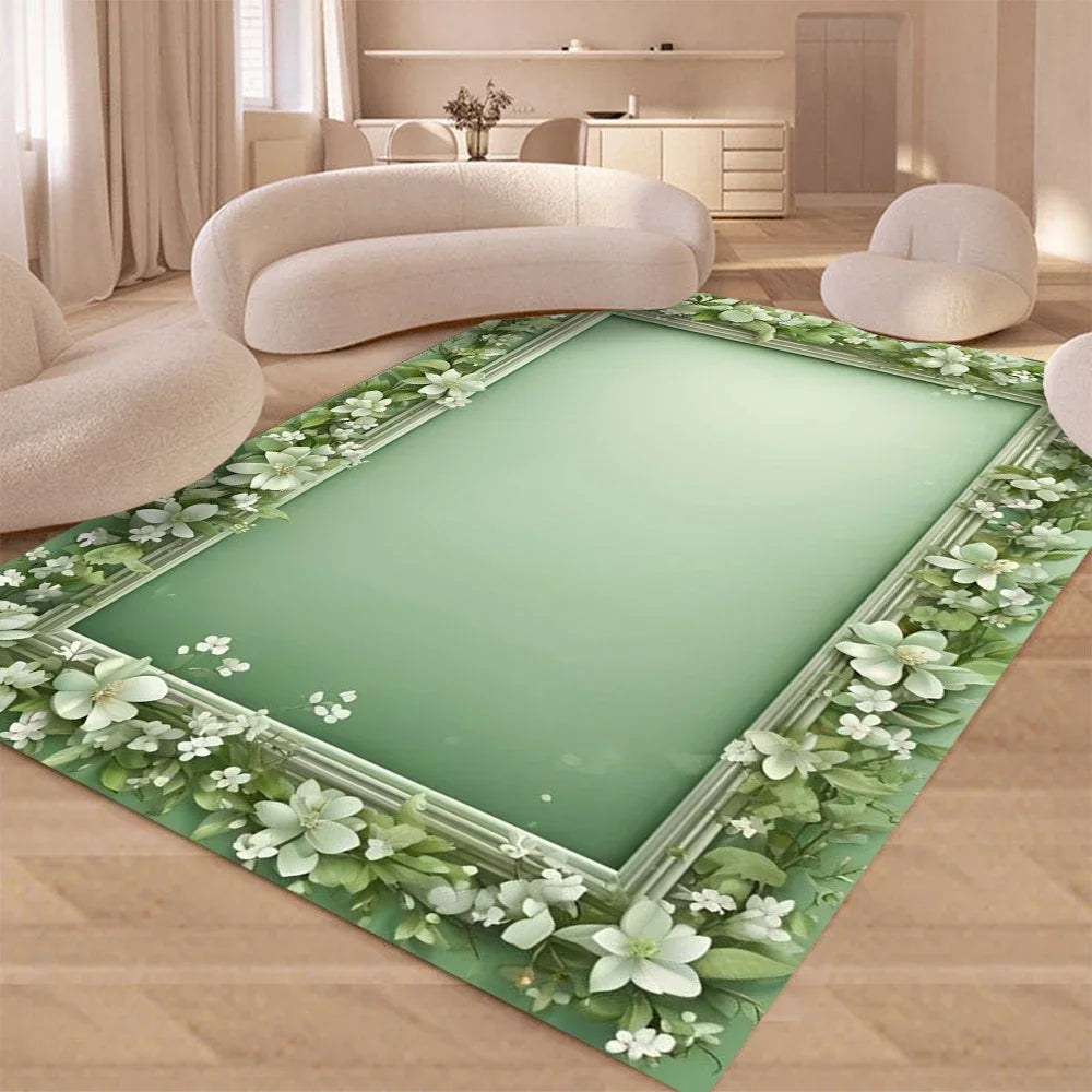 Elegant Floral Entrance Mat: Perfect for Adding a Touch of Style to Your Doorway