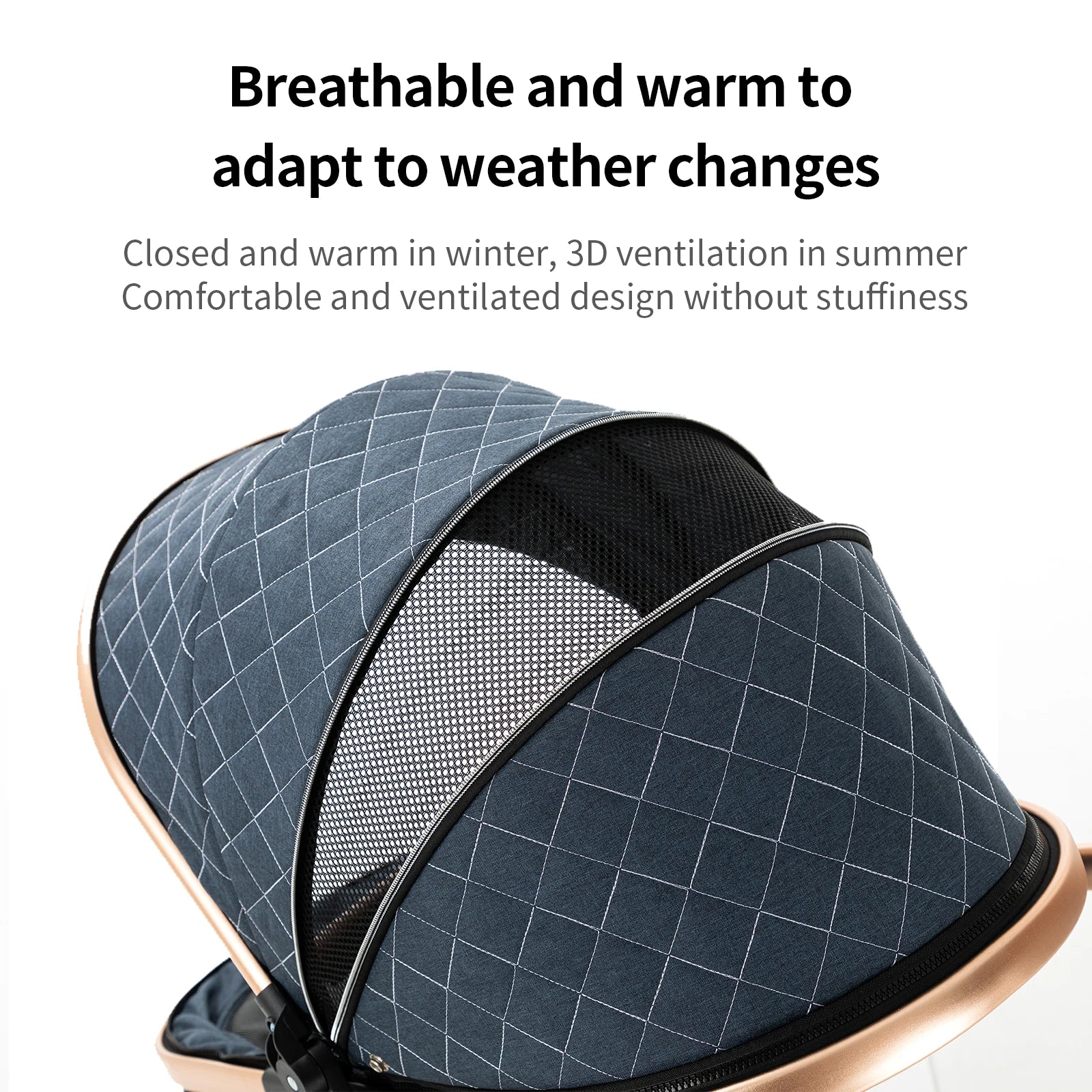 All-in-One Baby Travel System: Stroller with Raincover for Newborns