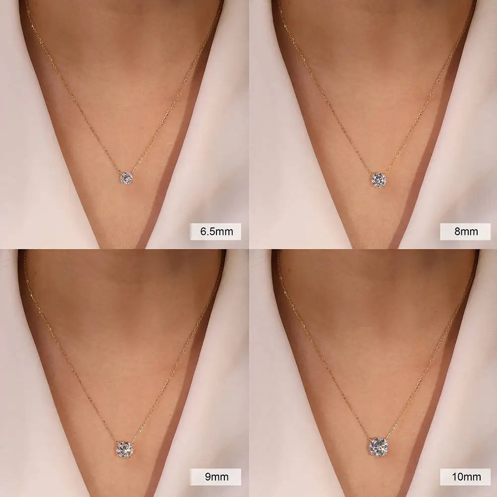 Sparkling Elegance: Moissanite Pendant Necklace