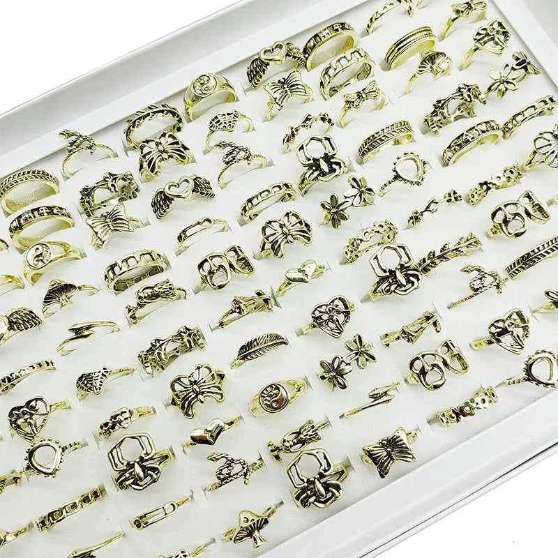 30-Piece Alloy Finger Ring Set: Unique Designs for Every Style