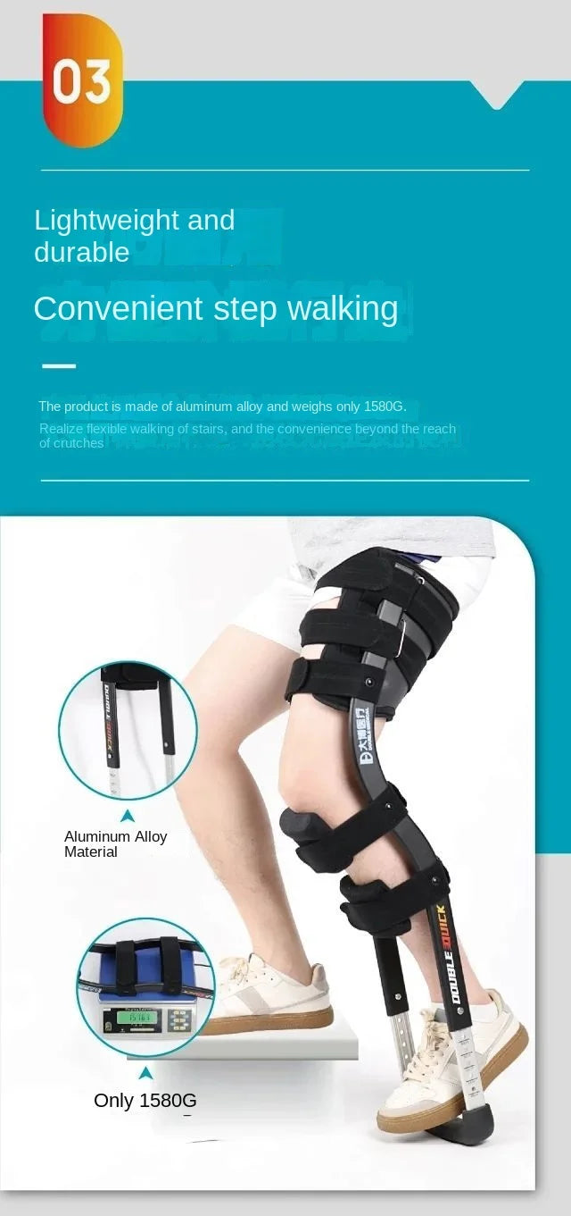 Telescoping Crutch Alternative: Single-Leg Walker for Enhanced Mobility Training