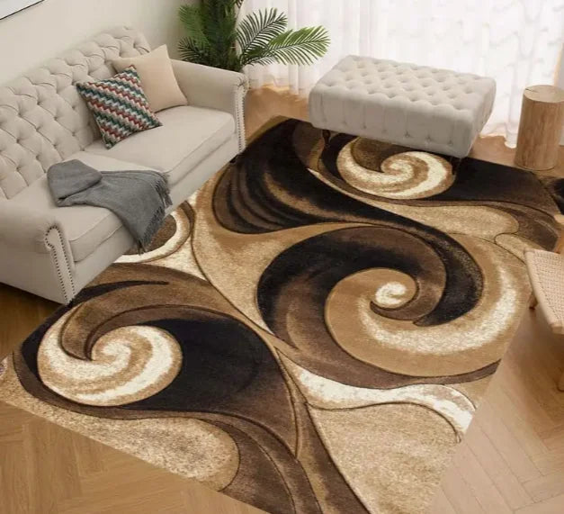 Indoor-Outdoor Geometric Carpet: Ideal for Entryways and Doorways