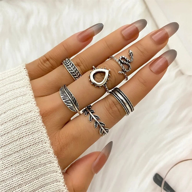 30-Piece Alloy Finger Ring Set: Unique Designs for Every Style