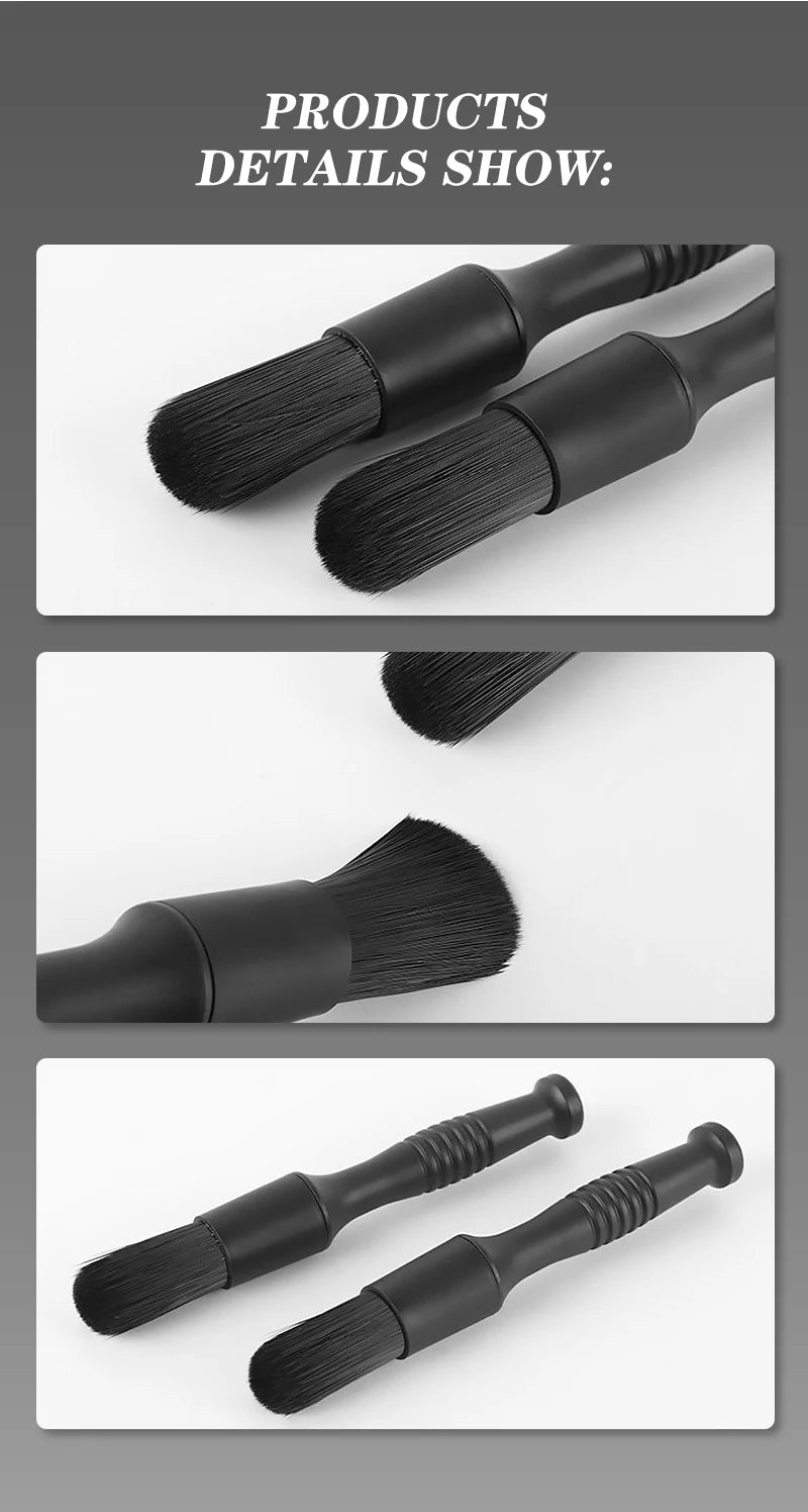 3-Piece Detailing Brush Set: Ultimate Clean for Every Surface