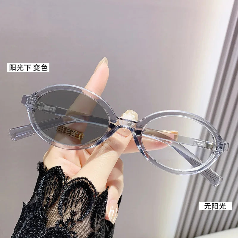 Oval Frames for Myopia: Color-Changing Eyeglasses that  reduce eye strain and fatigue