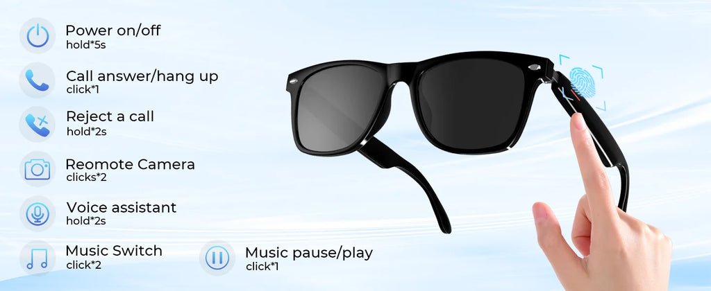 Connected Eyewear: Real-Time Translation & Music Sunglasses