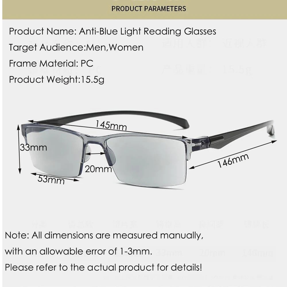Dynamic Clarity Glasses: Anti-Blue Light & Autofocus for Seamless Viewing