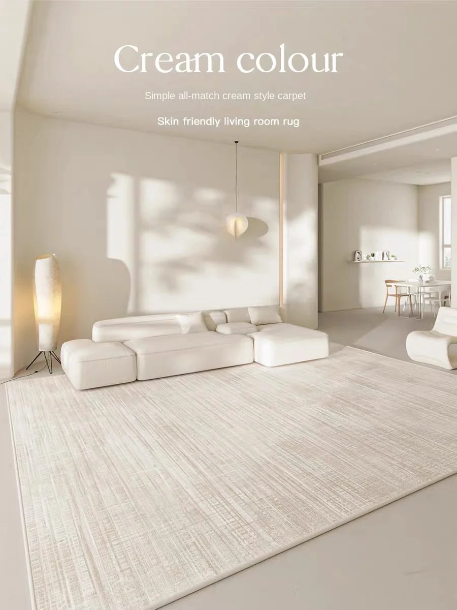 Cream Wind Carpet: Elevate Your Living Room with Light Luxury