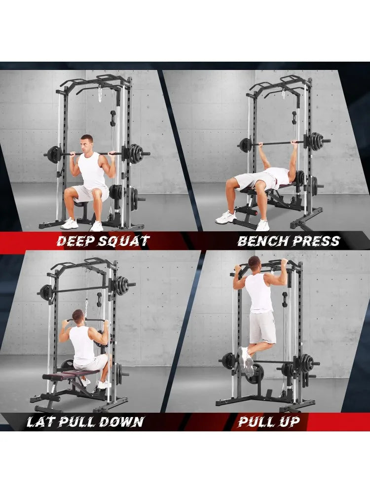 Multi-Function Power Rack: Experience Complete Home Workouts