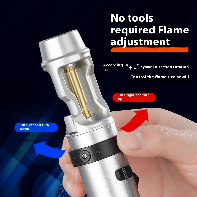 Precision Flame: Powerful Windproof Metal Gas Lighter for Every Occasion