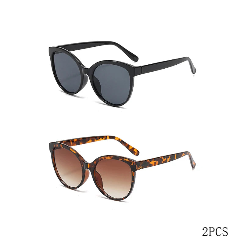 Stylish Protection: 1/2PCS Cat Eye Sunglasses for Outdoor Adventures