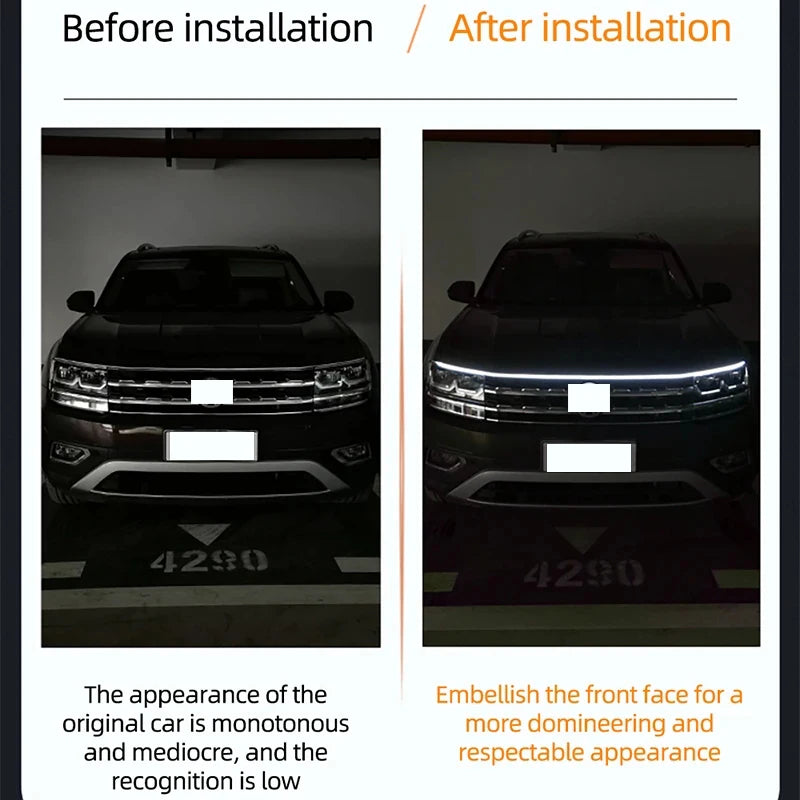 150cm LED Daytime Running Light: Stylish Scan Starting Decorative Hood Lights