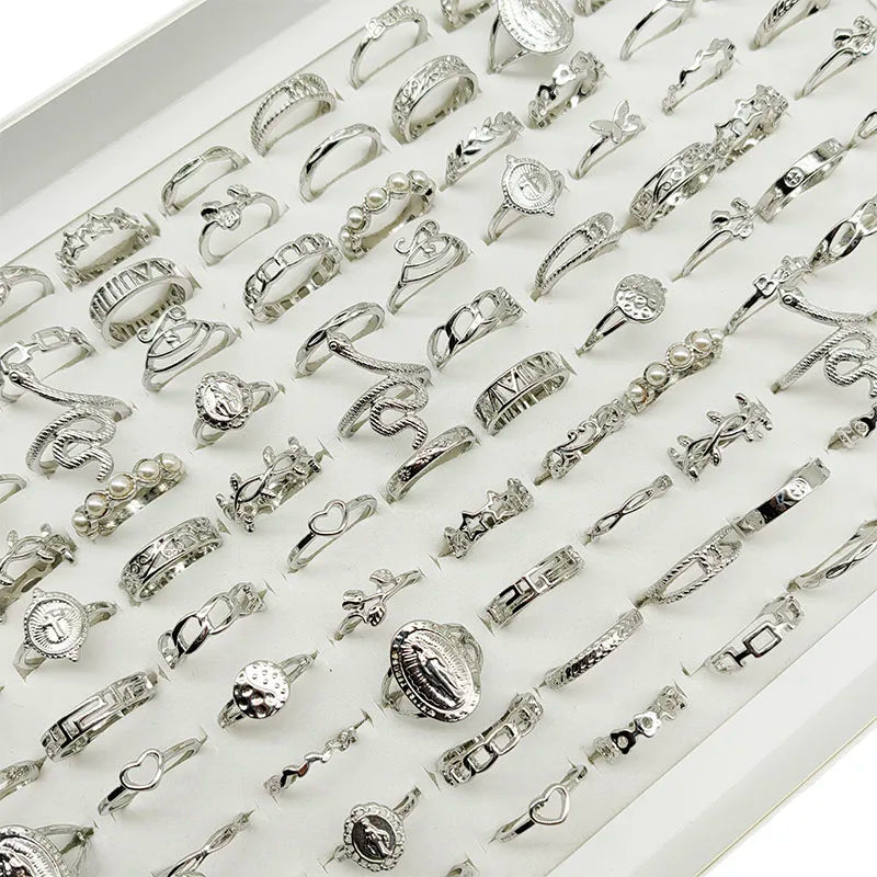 30-Piece Alloy Finger Ring Set: Unique Designs for Every Style