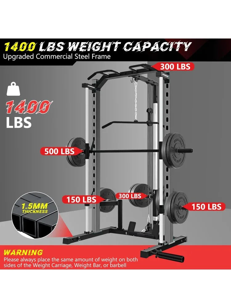 Multi-Function Power Rack: Experience Complete Home Workouts