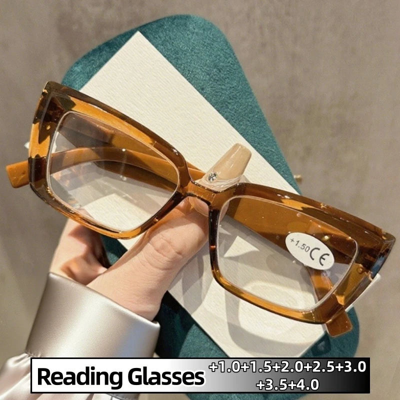 Chic Reading Eyewear: Fashionable Small Square Glasses for Eye Protection