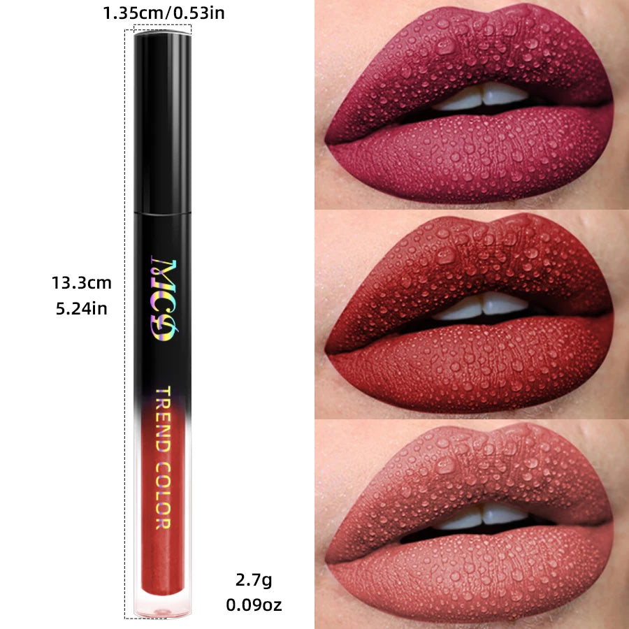 Waterproof Liquid Lipstick Set: Bold Colors for Lasting Beauty